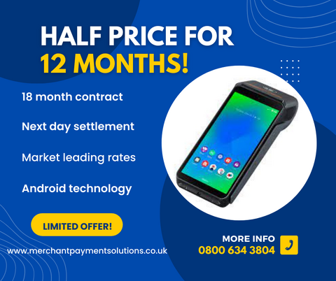 Half price offer card machine